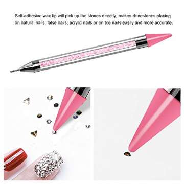 Tovip Dual-Ended Nail Rhinestone Picker for Art Use