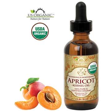 US Organic Apricot Kernel Oil for Skin and Hair Care