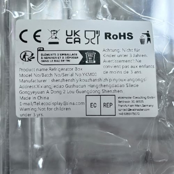 YekouMax Fridge Drawer Organizer, Refrigerator Organizer Bins, Pull Out with Handle, Fridge Shelf Holder Storage Box, Clear Container for Food,Drinks,Fit for Fridge Shelf Under 0.6" (1 Pack Medium)