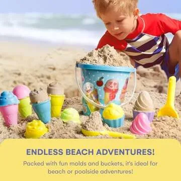 Top Race Kids Beach Toys Set - 16pcs Fun for Toddlers