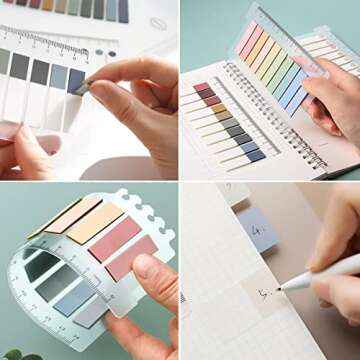 600 Pcs Morandi Sticky Tabs Book Notes Tabs, Page Markers Tabs Pastel Book Tabs Reading Tabs Annotat...