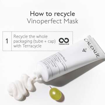 Caudalie Vinoperfect Glycolic and AHAs Peel Mask, Radiance in 10 Minutes, 2.5 Fl. Oz