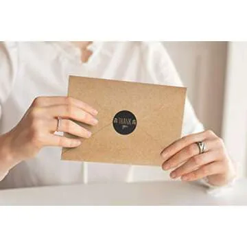 Thicker Kraft Thank You Cards with Envelopes 160-Pack