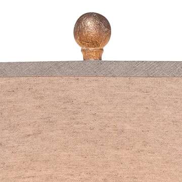 360 Lighting Bentley Rustic Farmhouse Table Lamp 29" Tall Brown Leaf Textured Hammered Pot Off White Empire Shade for Bedroom Living Room House Home Bedside Nightstand Office Entryway Kids