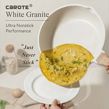 CAROTE 12.5 Inch Nonstick Deep Frying Pan with Lid
