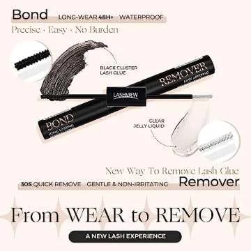 LASHVIEW 2 in 1 Waterproof Lash Glue & Remover