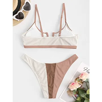 Stylish ZAFUL Women's Bikini Set for Comfortable Beach Days