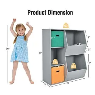Costzon Kids Toy Storage Organizer for Toddlers and Kids