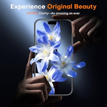 TOCOL Screen Protector for iPhone 16 with Military Grade Protection