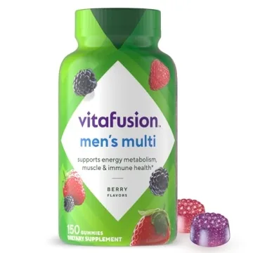 vitafusion Adult Gummy Vitamins for Men, Berry Flavored Daily Multivitamins for Men With Vitamins A,...