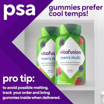 vitafusion Gummy Vitamins for Men - Daily Berry Multivitamins