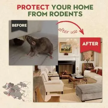 Mouse Repellent, Peppermint Oil Mice Repellent for Rats & Squirrels, Long-Lasting Natural Pest Deterrent for Indoor, Outdoor, Car Engines, Safe for Family & Pets, (10 Pack)