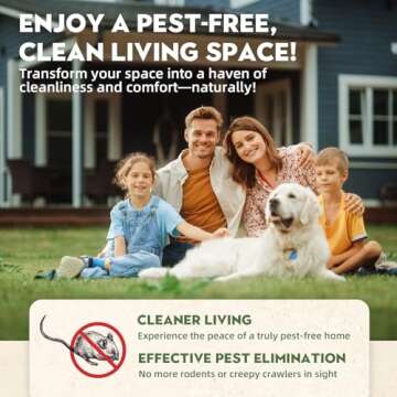 Mouse Repellent, Peppermint Oil Mice Repellent for Rats & Squirrels, Long-Lasting Natural Pest Deterrent for Indoor, Outdoor, Car Engines, Safe for Family & Pets, (10 Pack)