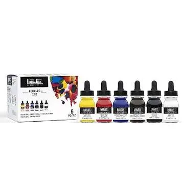 Liquitex Professional Acrylic Inks 1-oz Essential Set of 6