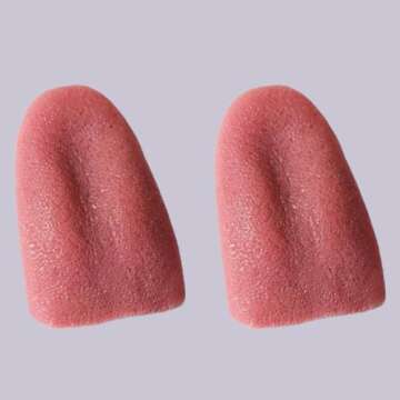 OUERMAMA 2 Pcs Halloween Fake Tongue False Tongue Horrific Tongue Prop Tricks Tongue Toys,Prop Tricks Tongue Toys,Realistic Fake Tongue, Comedy Magic Trick Accessories