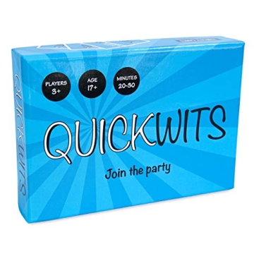 Quickwits - Fun Party Card Game for 3+ Players - Social Tabletop Game - Group Game Nights - Great fo...
