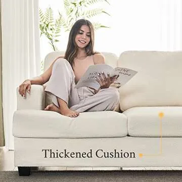 Comfy VanAcc Sofa with Extra Deep Seats for Relaxation