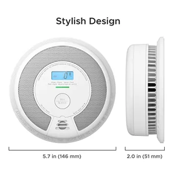 X-Sense 10-Year Battery Smoke and CO Alarm with LCD Display