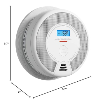 X-Sense 10-Year Battery Smoke and CO Alarm with LCD Display