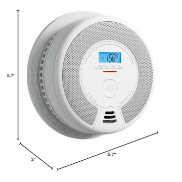 X-Sense 10-Year Battery Smoke and CO Alarm with LCD Display