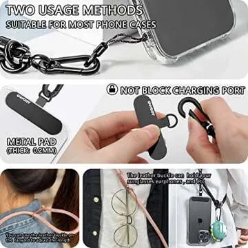 AOOMO Cell Phone Lanyard - Adjustable Crossbody Strap