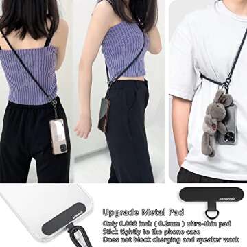 AOOMO Cell Phone Lanyard - Adjustable Crossbody Strap