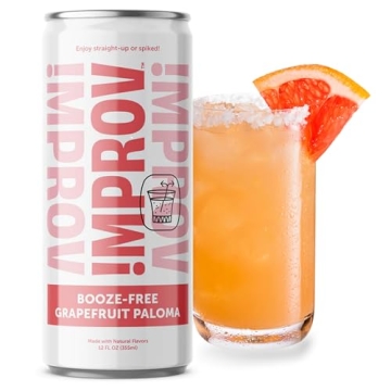 IMPROV Booze-Free Cocktails - 12oz Non-Alcoholic Beverage, Mocktail Mixer, Vegan & Gluten Free, Zero...