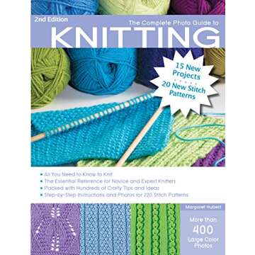 The Complete Photo Guide to Knitting, 2nd Edition: *All You Need to Know to Knit *The Essential Reference for Novice and Expert Knitters *Packed with ... and Photos for 200 Stitch Patterns