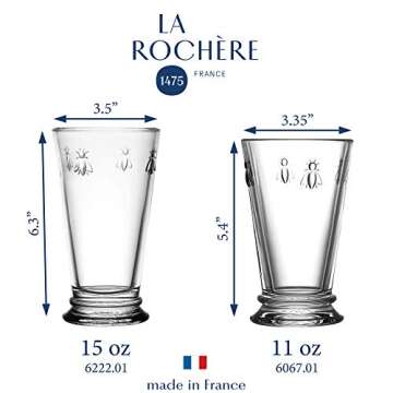 Elegant La Rochere Napoleon Bee Old Fashioned Tumblers