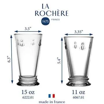 Elegant La Rochere Napoleon Bee Old Fashioned Tumblers