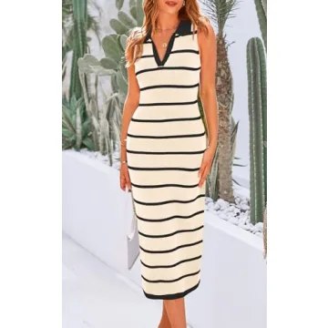 PRETTYGARDEN Casual Sleeveless Midi Dress for Women Online