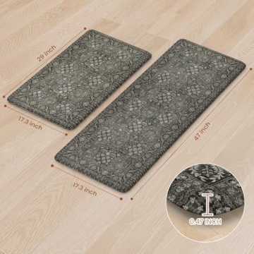 KIMODE Anti-Fatigue Kitchen Mat Set for Ultimate Comfort