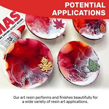 MAS Epoxies Art Pro Epoxy, Clear Kit with 2-Part Resin and Hardener, Low Viscosity and Enhanced UV Resistance, Ideal for Jewelry Making, Flower Preservation, and Other Resin Crafts (1 Gallon)