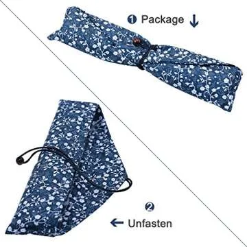 Startostar 5-piece Portable Natural Wooden Tableware Set with Travel Pouch for Dining or Camping (Fork, Spoon, and Chopsticks)