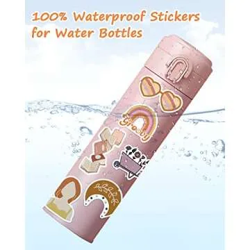 200 Pcs Cute Boho Waterproof Vinyl Stickers for Teens