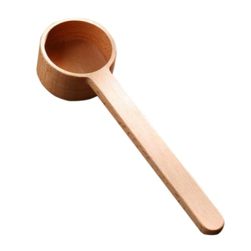 Coffee Scoop, Coffee Spoons,CISHNOU Korean Style Beech Wooden Coffee Ground Spoon, Measuring for Gro...