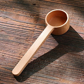 CISHNOU Beech Wooden Coffee Scoop for Perfect Measures