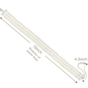 Elegant BABEYOND Pearl Choker Necklace for All Occasions