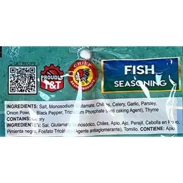 Chief Fish Seasoning Pack of 6 Sealed with ODatzGood Keychain Bottle Opener (Pack of 6 Fish)