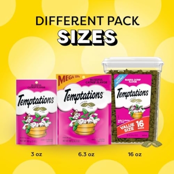 Temptations Cat Treats Crunchy & Soft Blissful Flavor