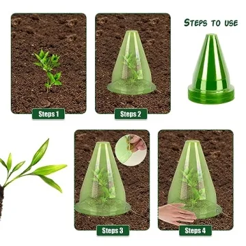 Durable Plant Protectors for Seedlings - 35 Pack Cloches