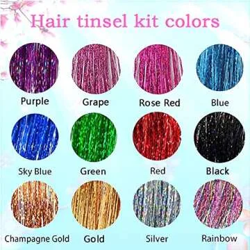 Fairy Hair Tinsel Kit: 3200 Strands in 12 Colors