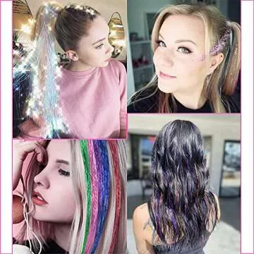 Fairy Hair Tinsel Kit: 3200 Strands in 12 Colors