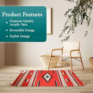 Onyx Arrow Southwest Area Rug - Versatile Decor Solution