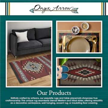 Onyx Arrow Southwest Area Rug - Versatile Decor Solution
