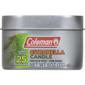 Coleman Pine Scented Citronella Candle - Enjoy Outdoor Relaxation