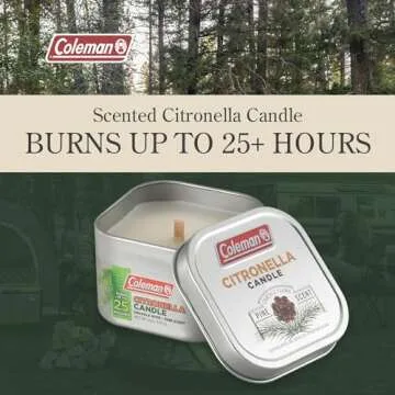 Coleman Pine Scented Citronella Candle - Enjoy Outdoor Relaxation