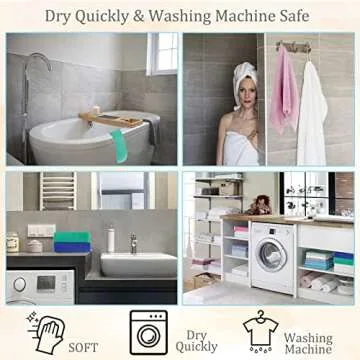 3 Pcs African Exfoliating Net, African Long Bath Net Sponge, Exfoliating Mesh Washcloth Body Scrubber Back Scrubber Skin Smoother, Bath Sponges for Daily Use (Blue, Pink, Green)