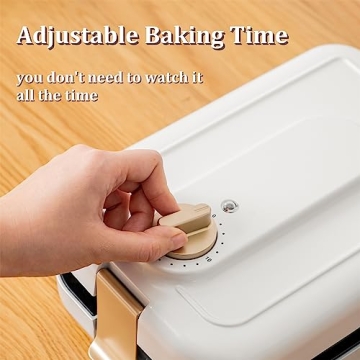 White 3-in-1 Sandwich Maker with Removable Plates