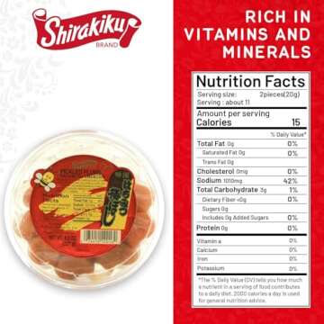 Shirakiku Hachimitsu Umeboshi - Japanese Honey Pickled Plums
